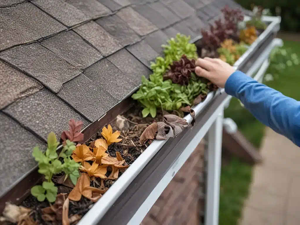 Clean Gutters and Downspouts