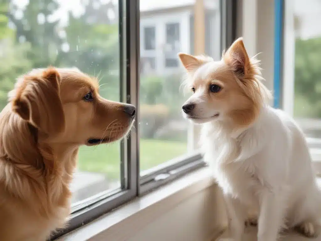 Clean Windows, Mirrors, and Glass Without Ammonia Around Pets