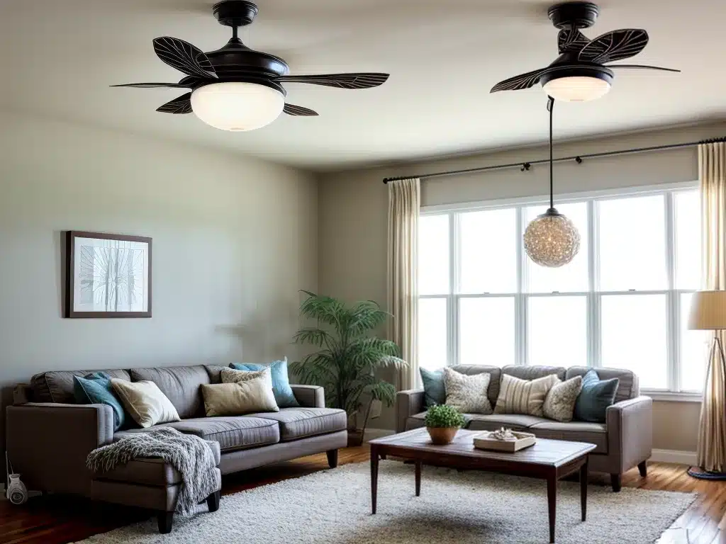 Cleaning Ceiling Fans, Light Fixtures and Lampshades