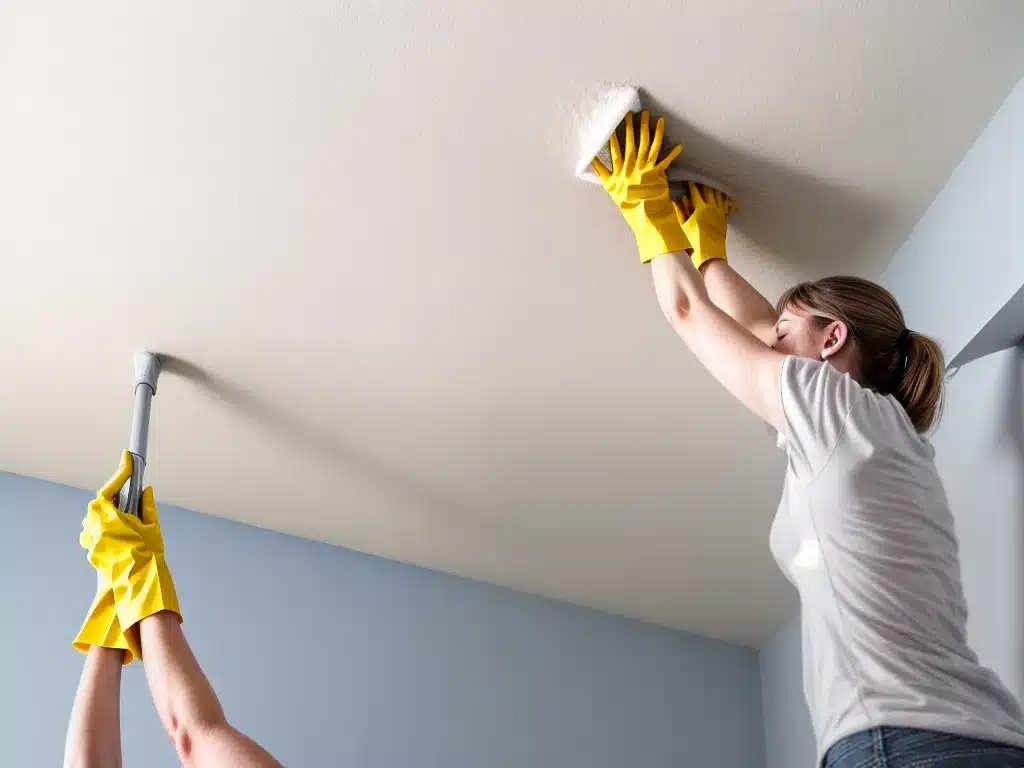 Cleaning Ceilings and Walls You Cant Reach