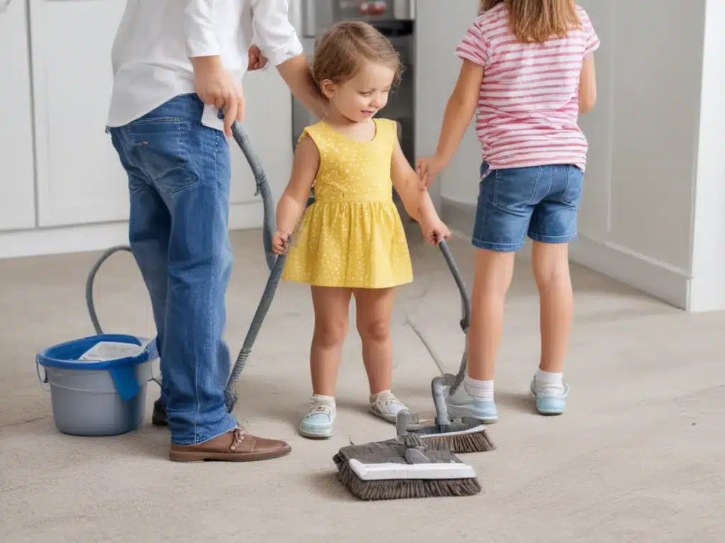 Cleaning With Kids Underfoot? We Have the Solutions