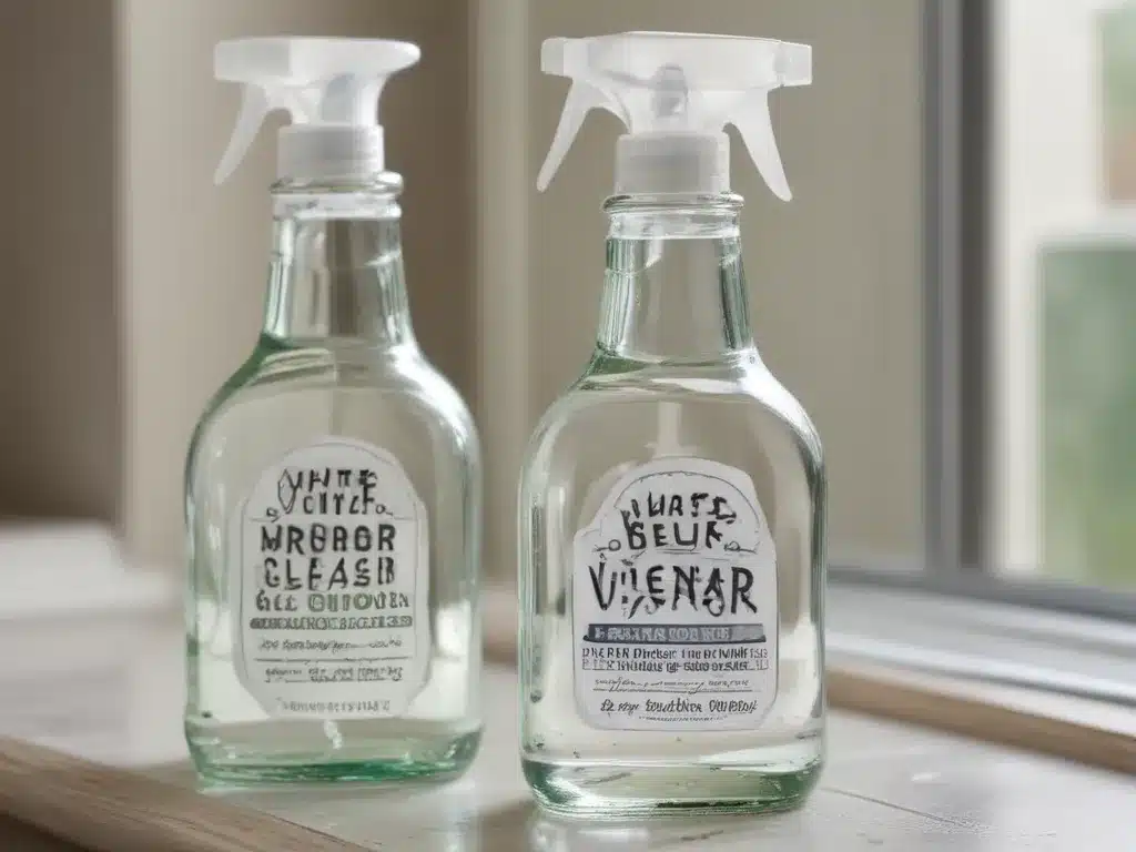Create a Streak-Free Glass and Mirror Cleaner with White Vinegar