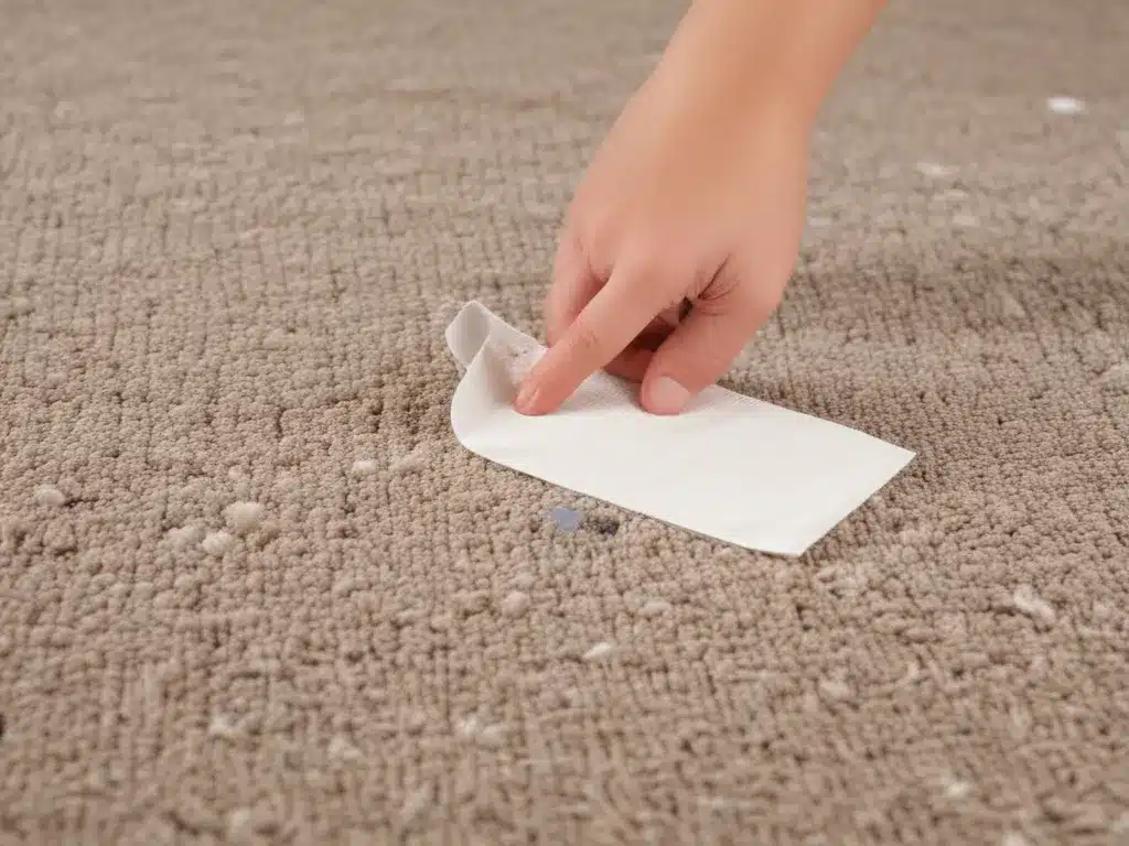 Eliminating Sticky Situations: Removing Gum from Carpet