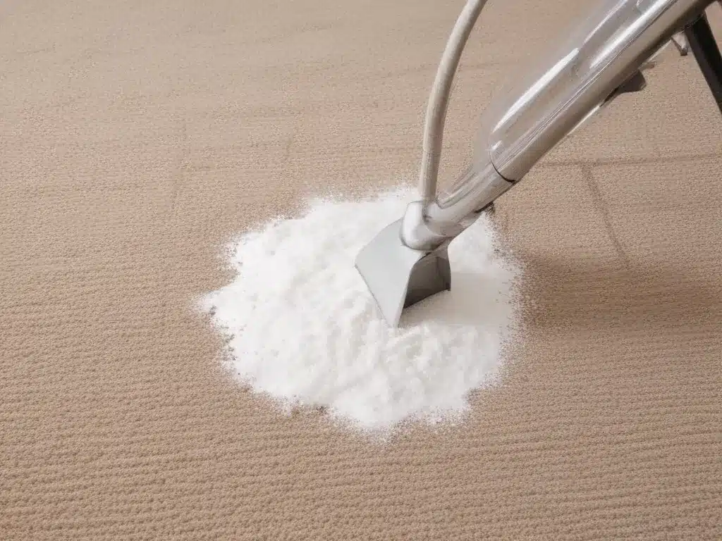 Freshen Carpets With Baking Soda Before Vacuuming