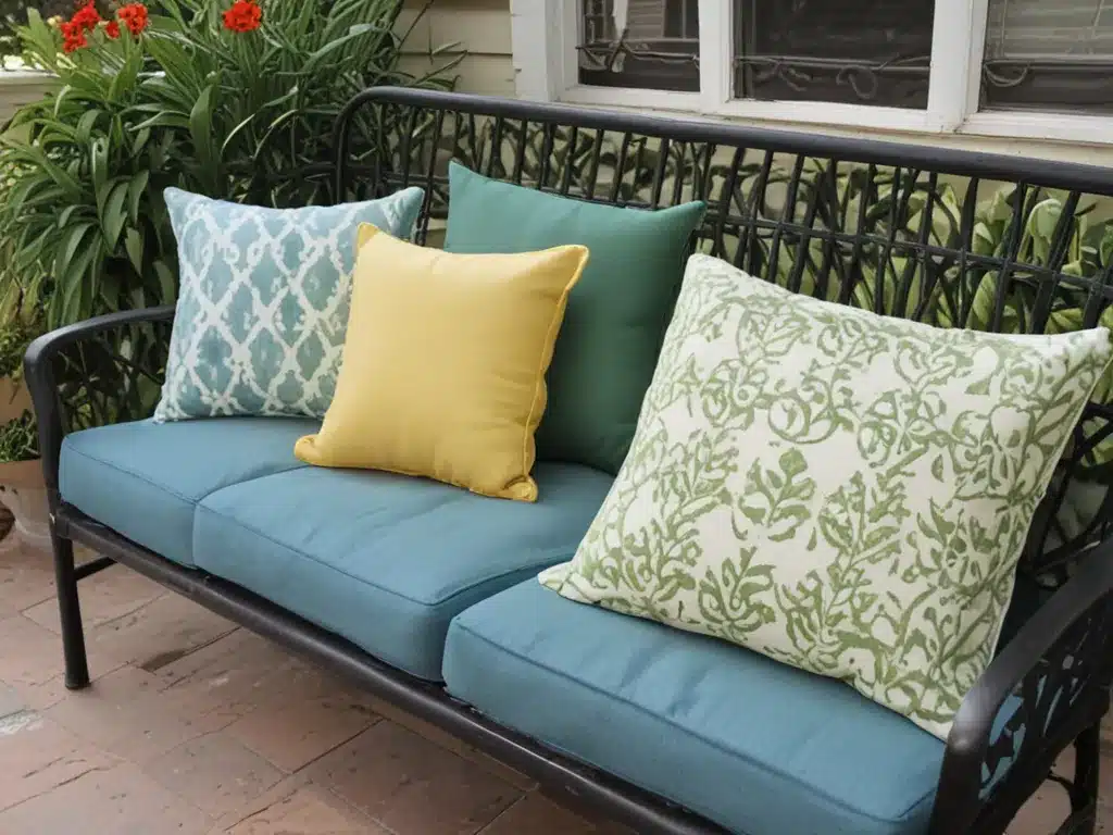 Freshen Up Outdoor Cushions and Pillows for Spring