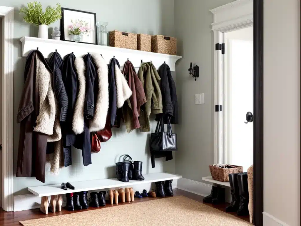 Get a Clutter-Free Entryway for Spring by Organizing Coats and Shoes