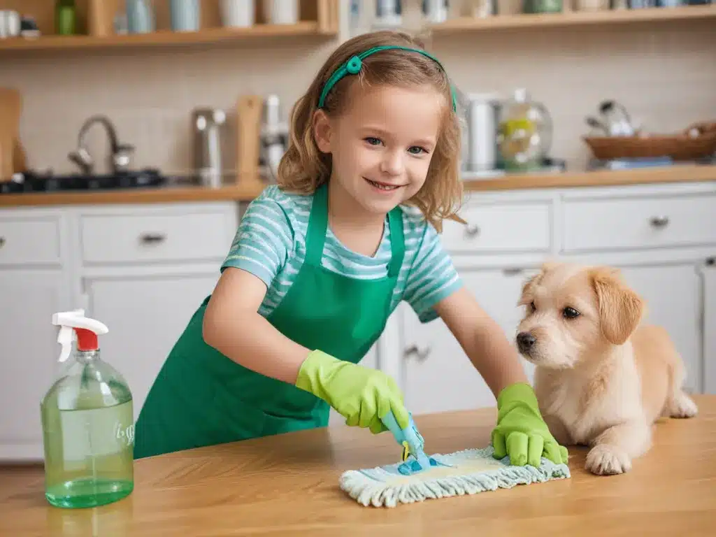Green Cleaning for Healthy Kids and Pets