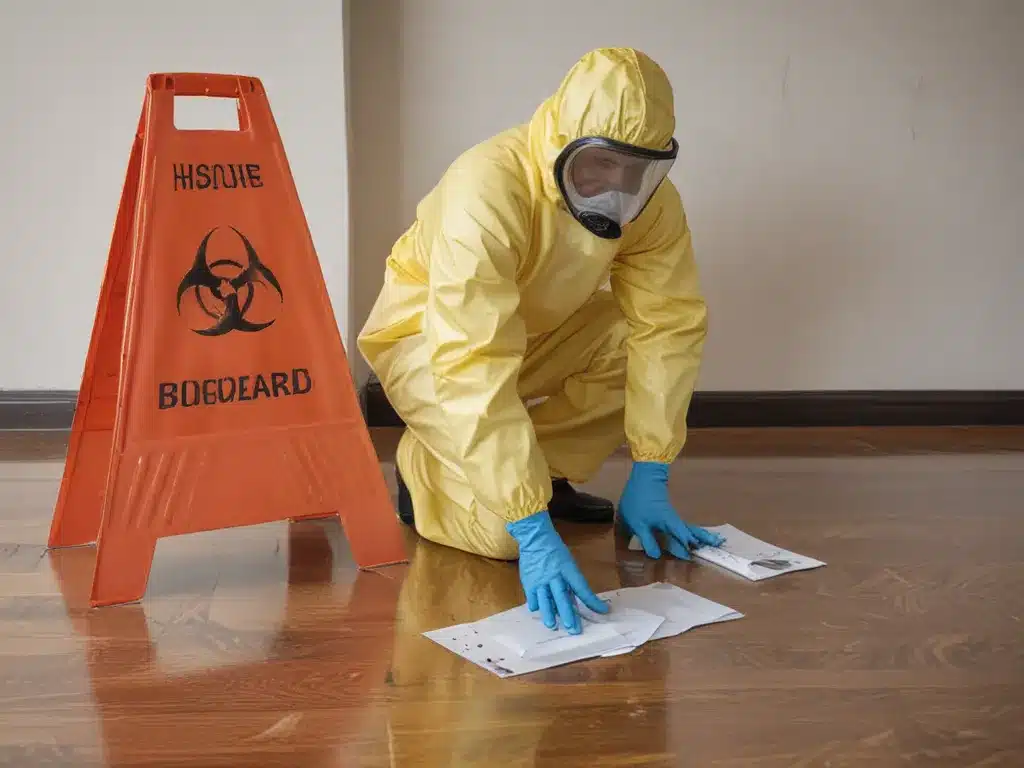 Handling Biohazard Spills at Home