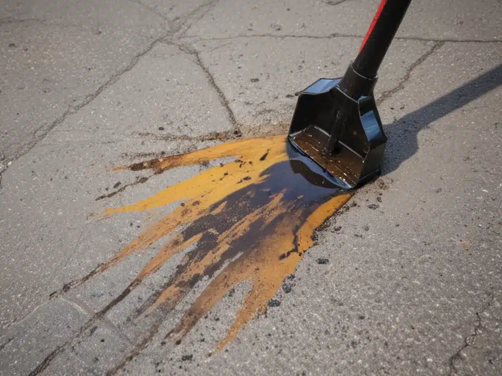 How to Clean Up Motor Oil and Auto Fluids from Driveways