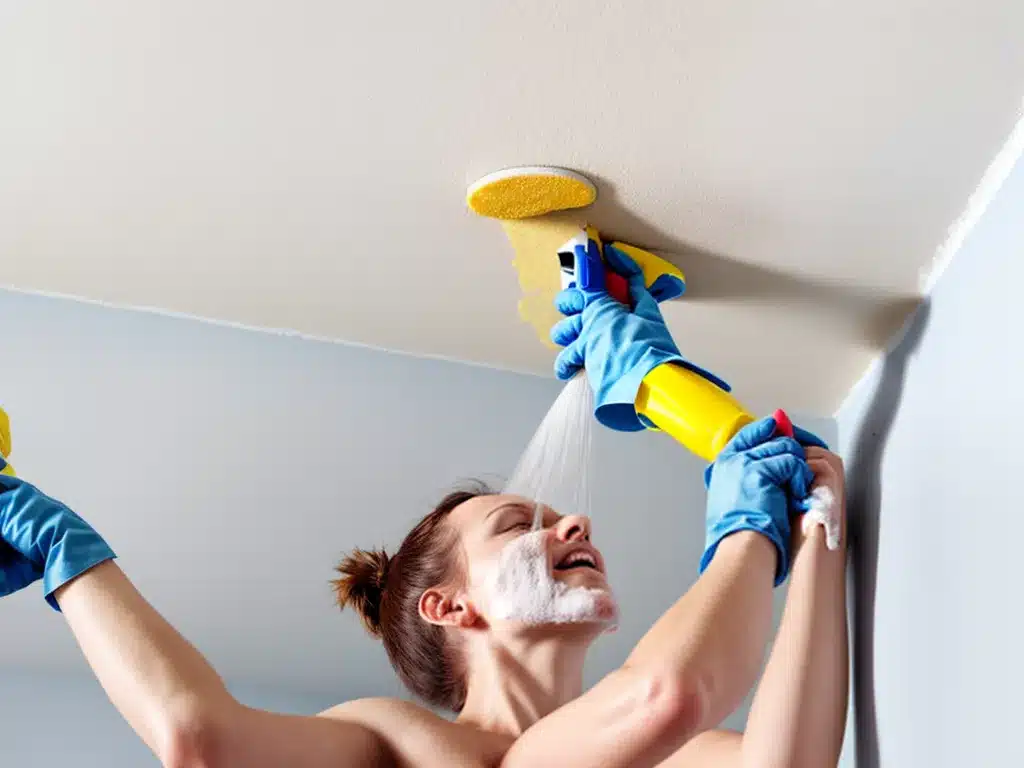 How to Clean Walls, Ceilings and Hard to Reach Places