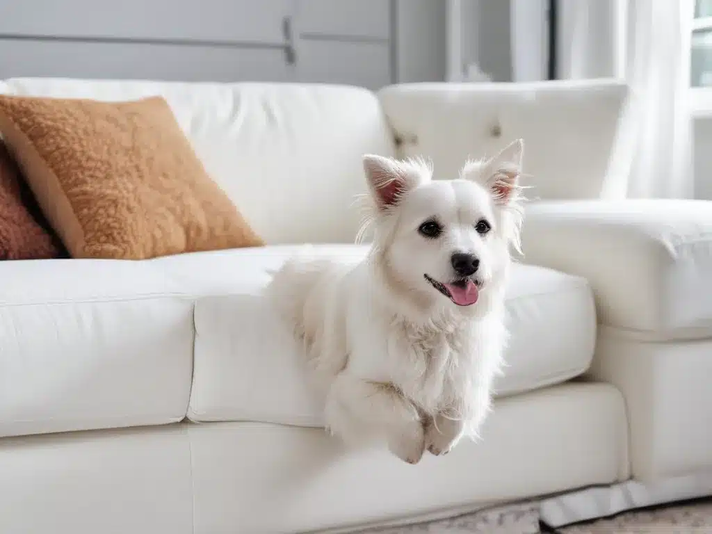 How to Keep White Sofas White With Pets Around