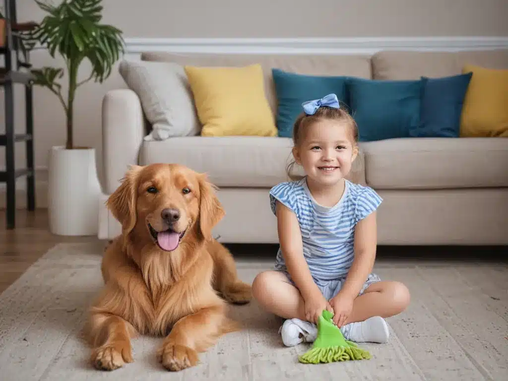 How to Keep Your Home Clean with Kids and Pets