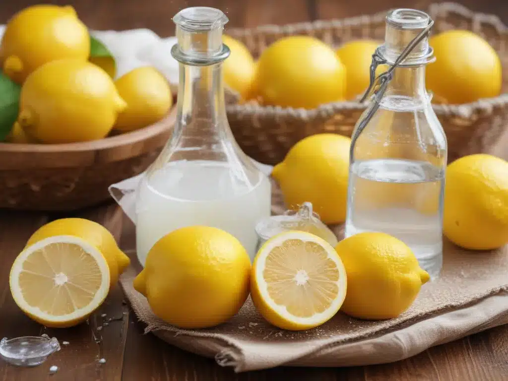 Lemons, Vinegar and Baking Soda for Natural Cleaning Power