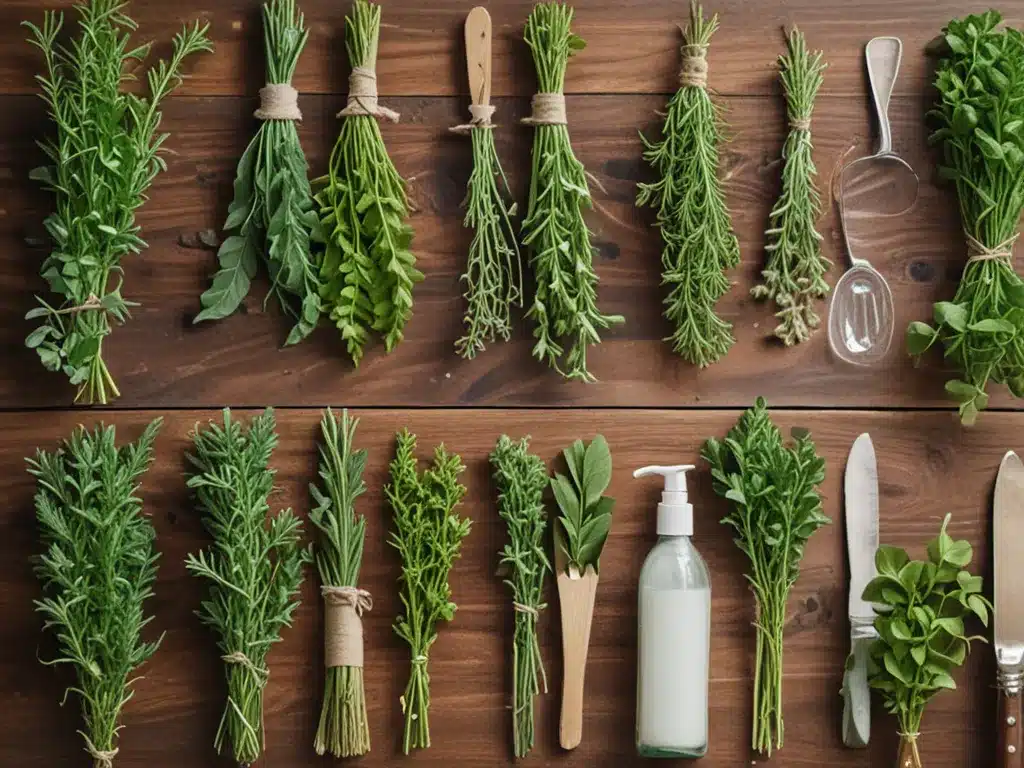 Natural Cleaners from Your Garden: Herbs, Flowers and More