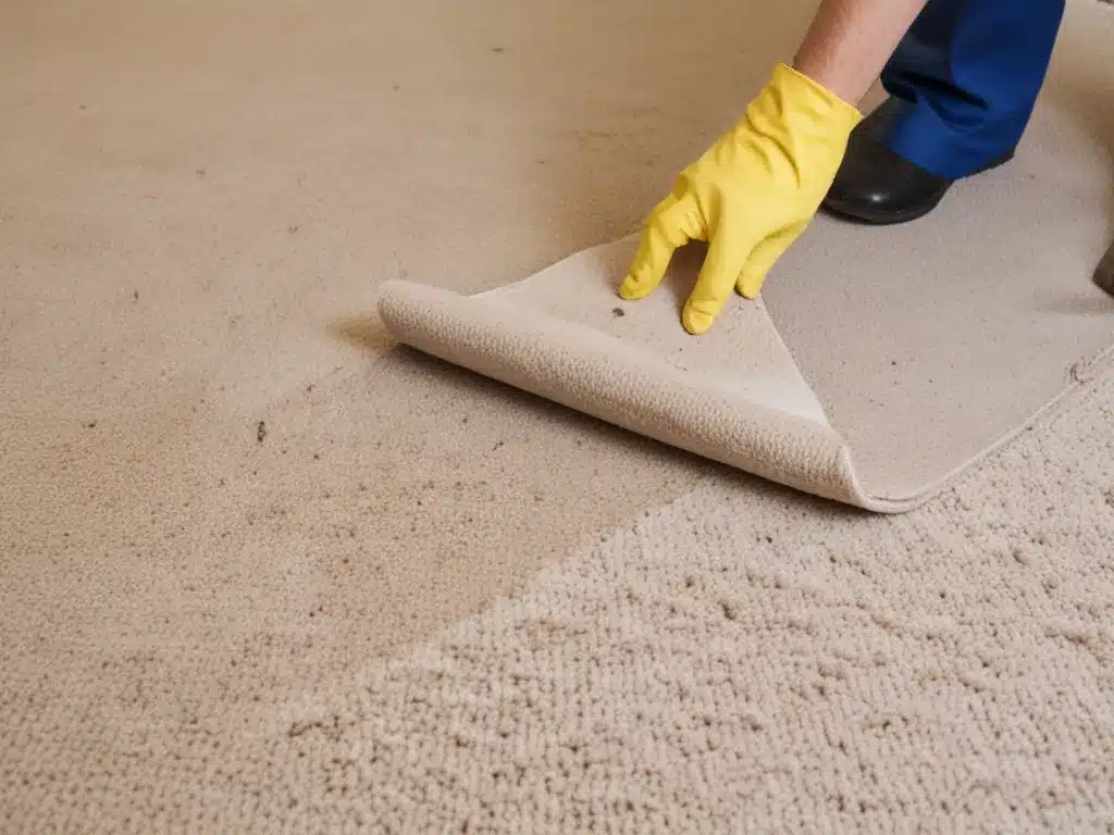 Properly Removing Contaminated Carpet After Sewage