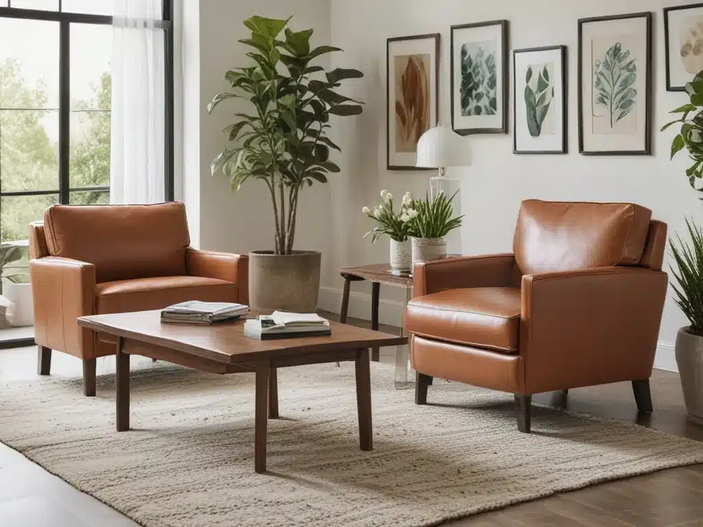 Refreshing Leather and Vinyl Furniture for Spring