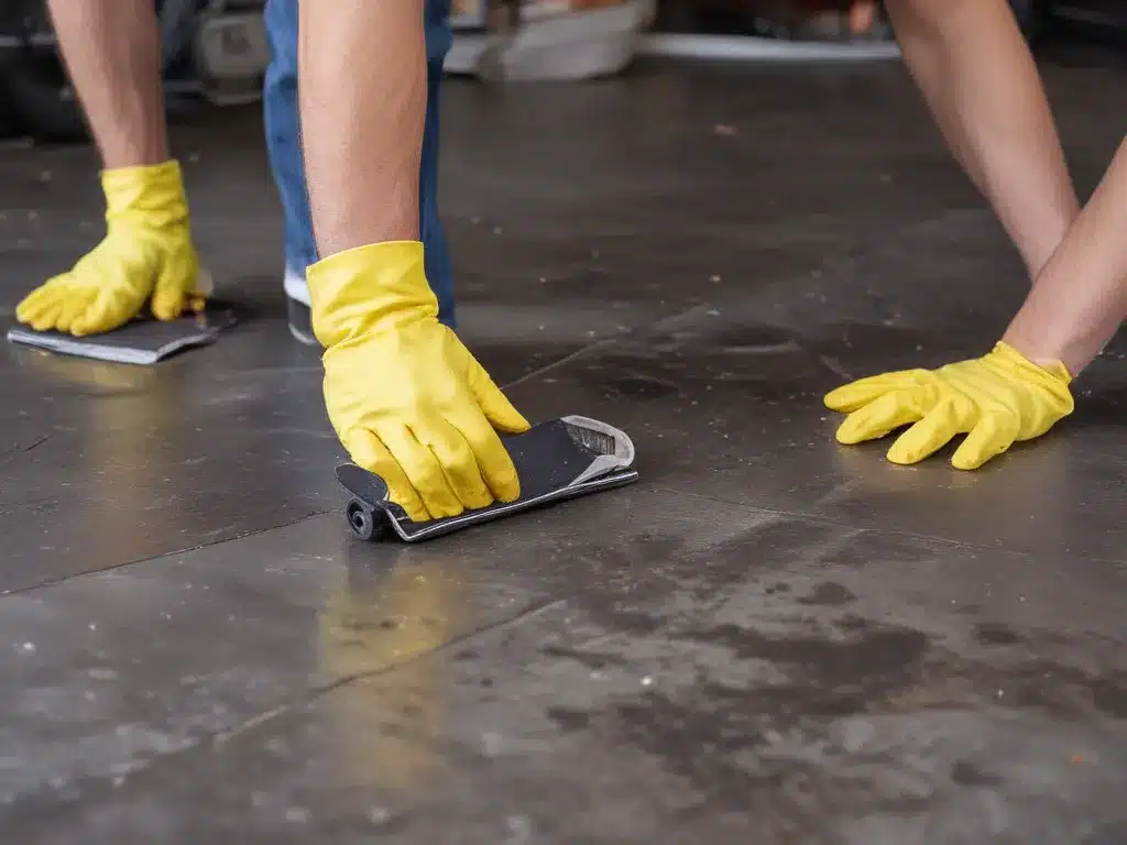 Remove Grime From Garage Floors Without Using Solvents