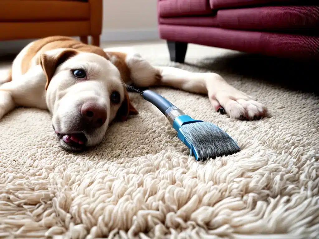 Remove Pet Hair from Carpets and Furniture