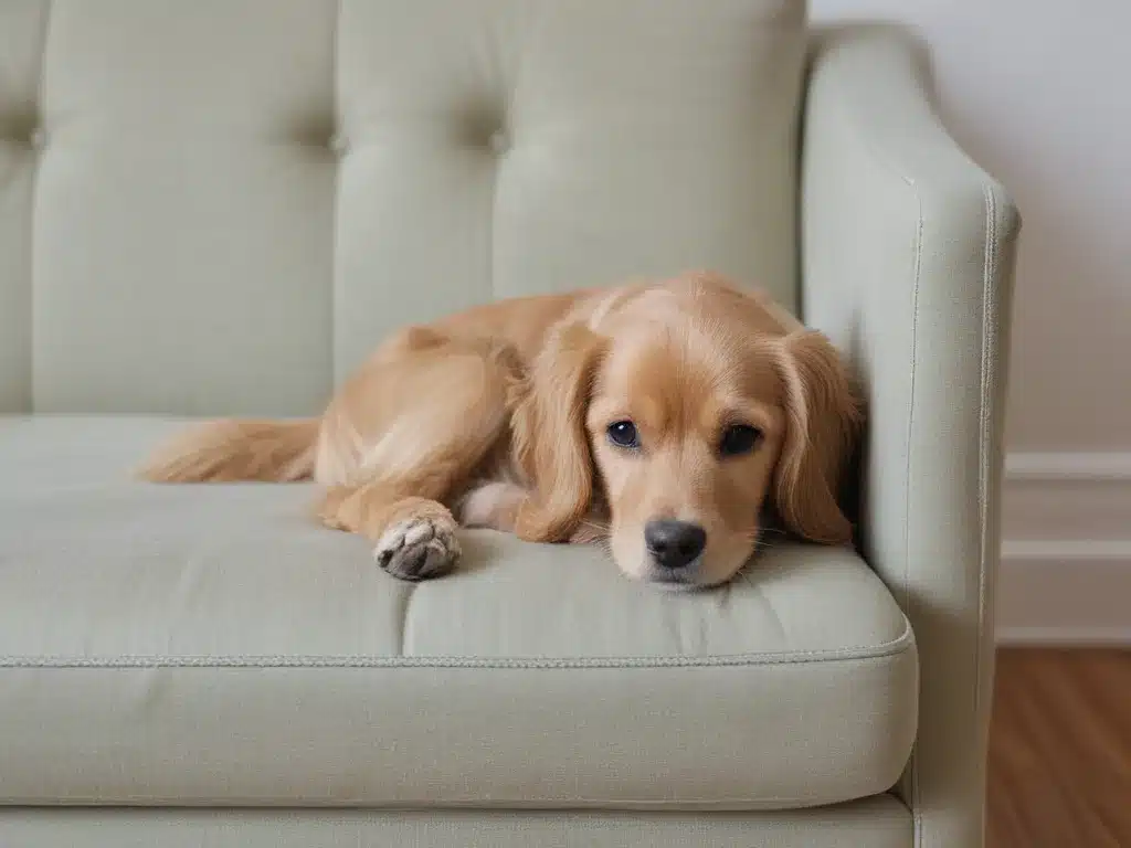 Remove Pet Hair from Furniture and Fabrics Naturally