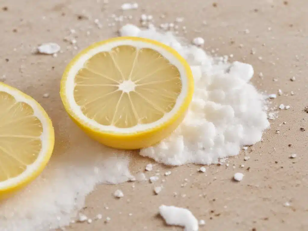 Remove Stains with a Salt and Lemon Juice Paste