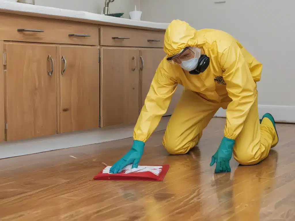 Responding to Biohazard Spills at Home