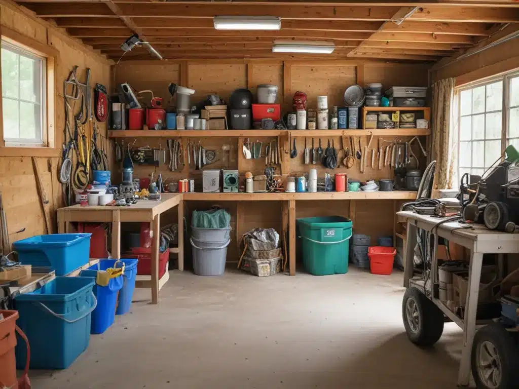 Sanitizing Cluttered Garages and Sheds
