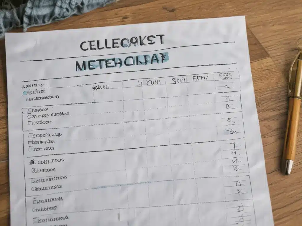 Save Time and Effort with a Custom Cleaning Checklist Save Time and Effort with a Custom Cleaning Checklist