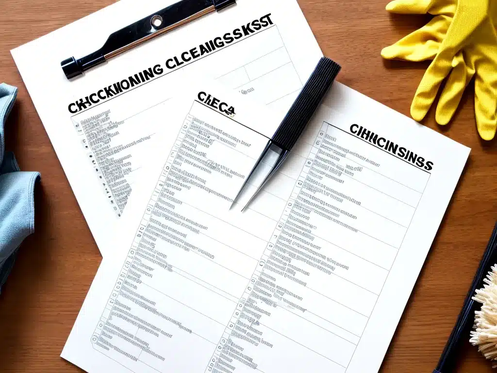 Seasonal Cleaning Checklists to Follow