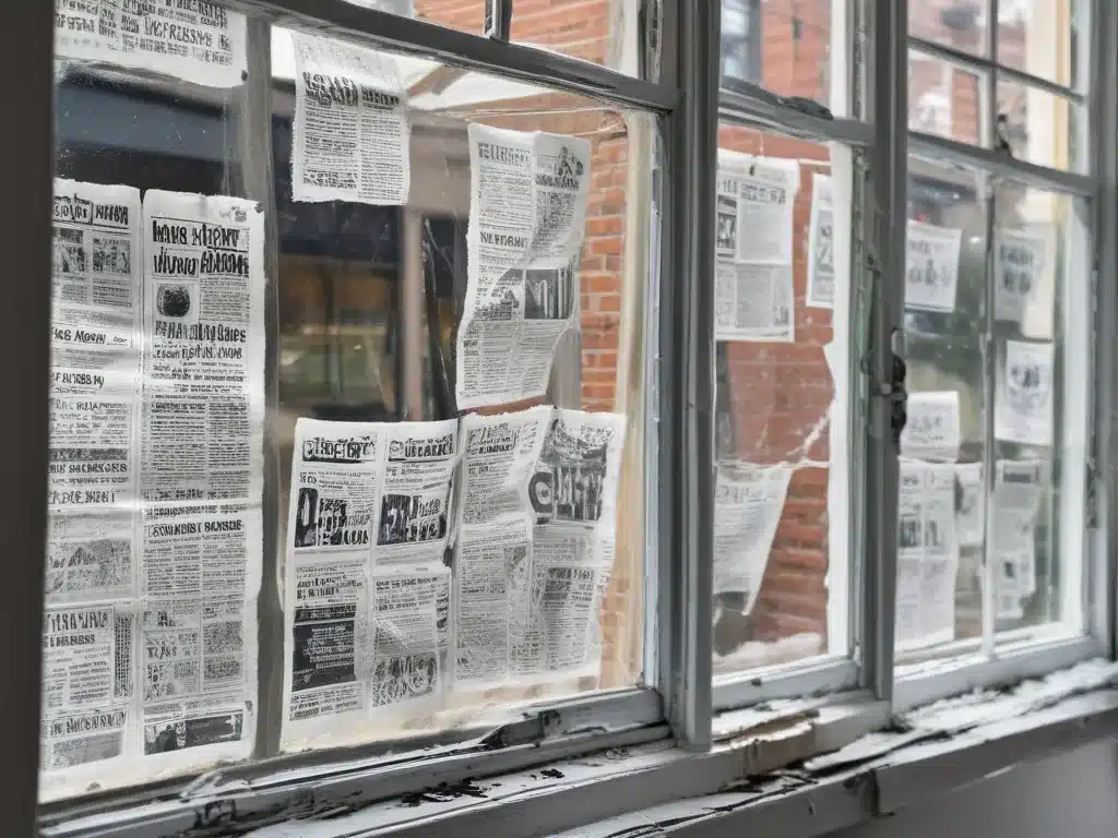 Streak-Free Window Cleaning with Newspaper or Vinegar