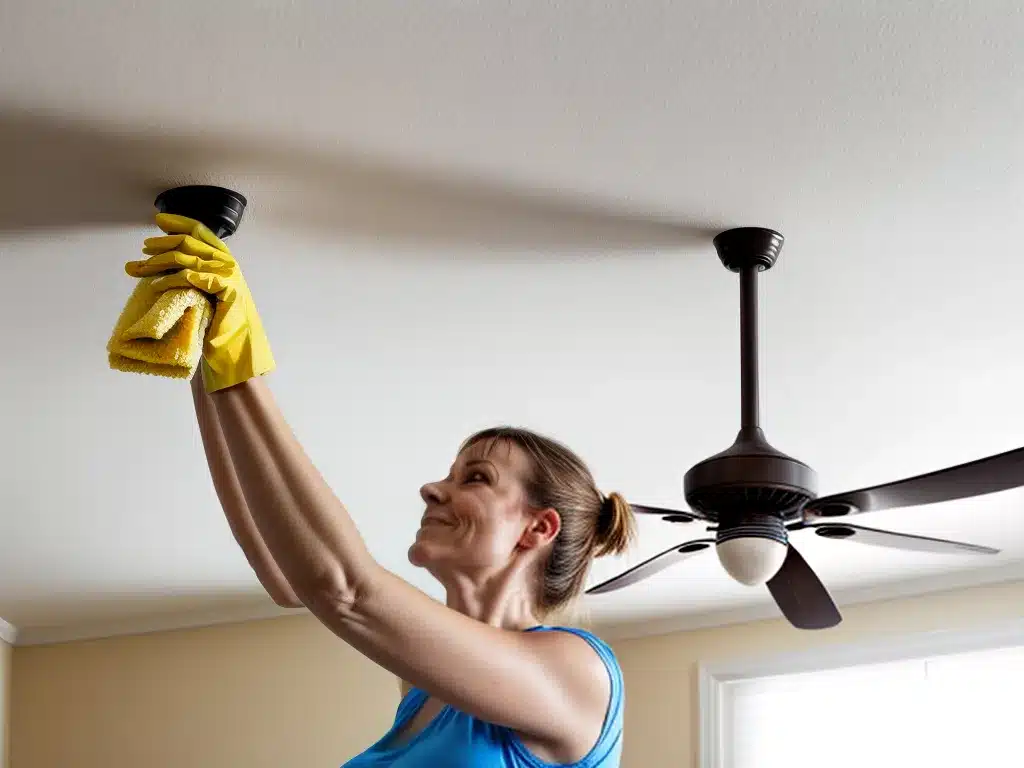 The Secret to Cleaning Ceiling Fans