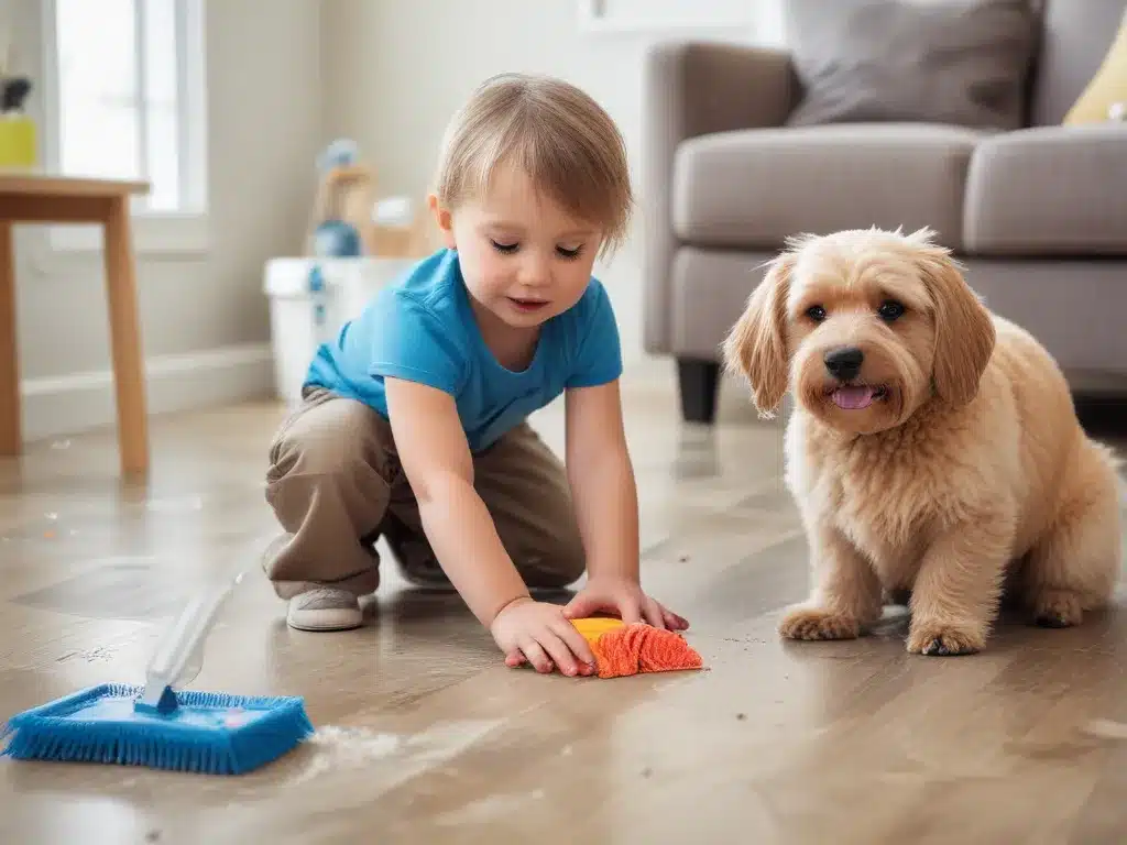kick dust bunnies to the curb with our top kid and pet-safe cleaning solutions