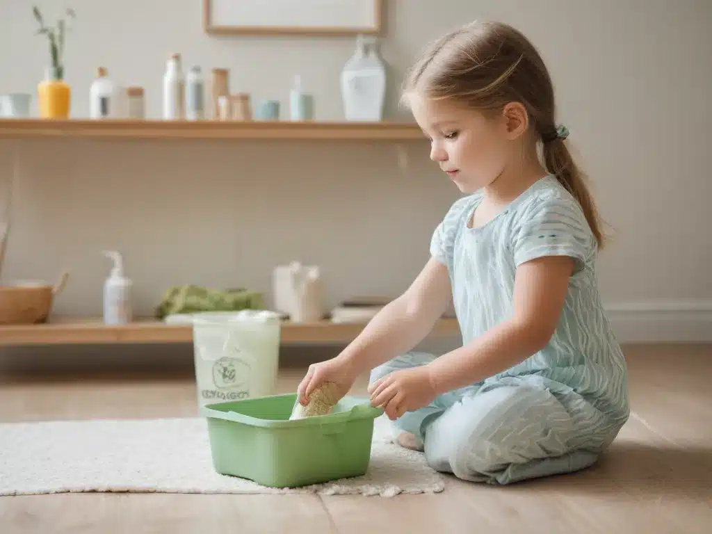 spring clean your home without harsh chemicals using these child-friendly products