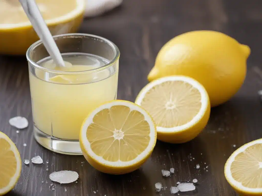 A Fruity Cleaning Combo: Lemon Juice and Salt