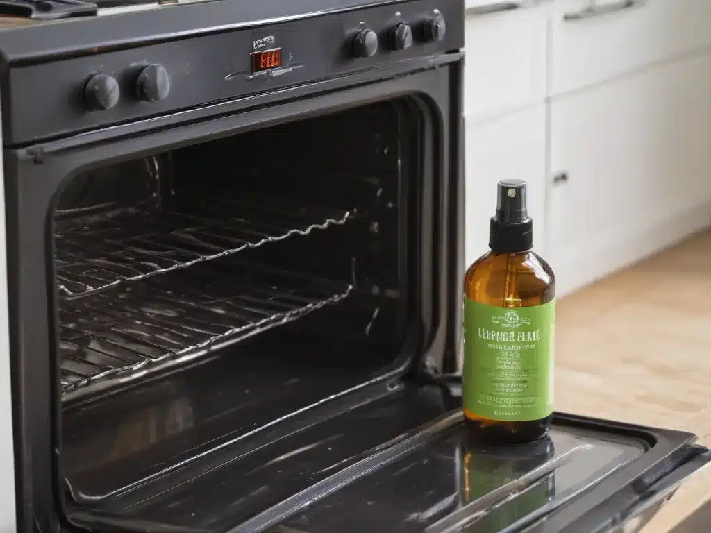 A Natural Oven Cleaner Spray with Essential Oils