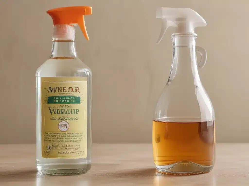 An All-Purpose Surface Cleaner from Vinegar and Water