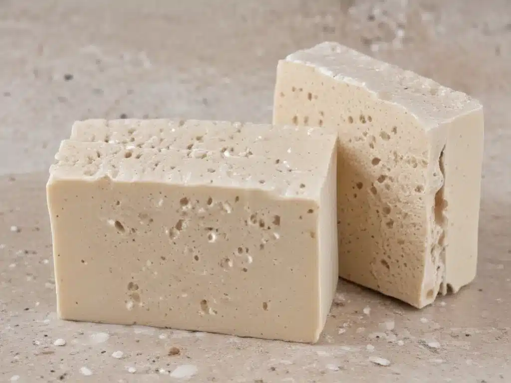 Blast Soap Scum with a Natural Pumice Stone