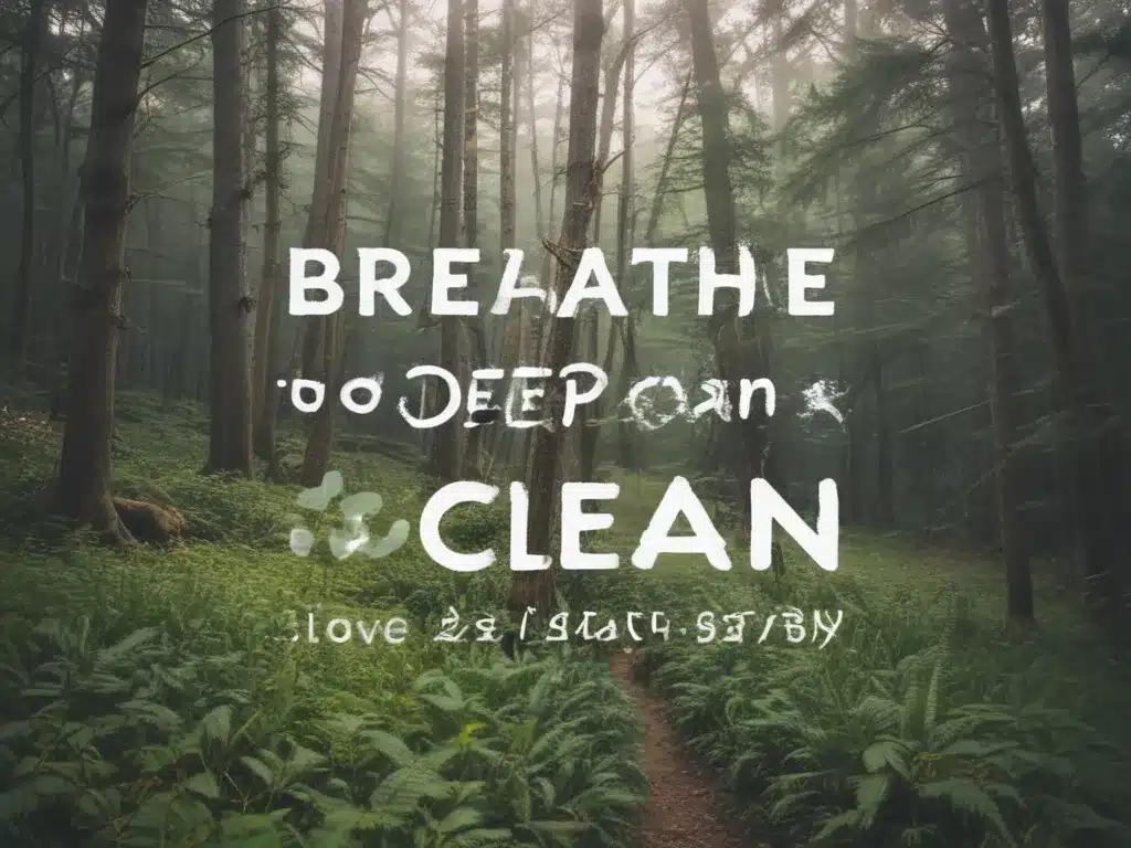 Breathe Deep, Live Clean