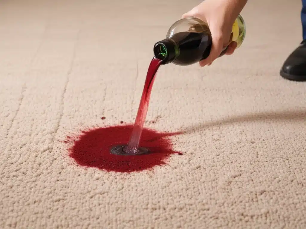 Carpet Cleaning: Tackling Wine and Food Spills