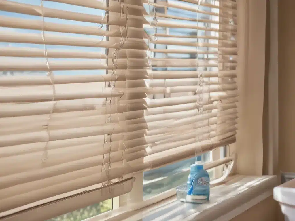 Clean Blinds with Fabric Softener and Water