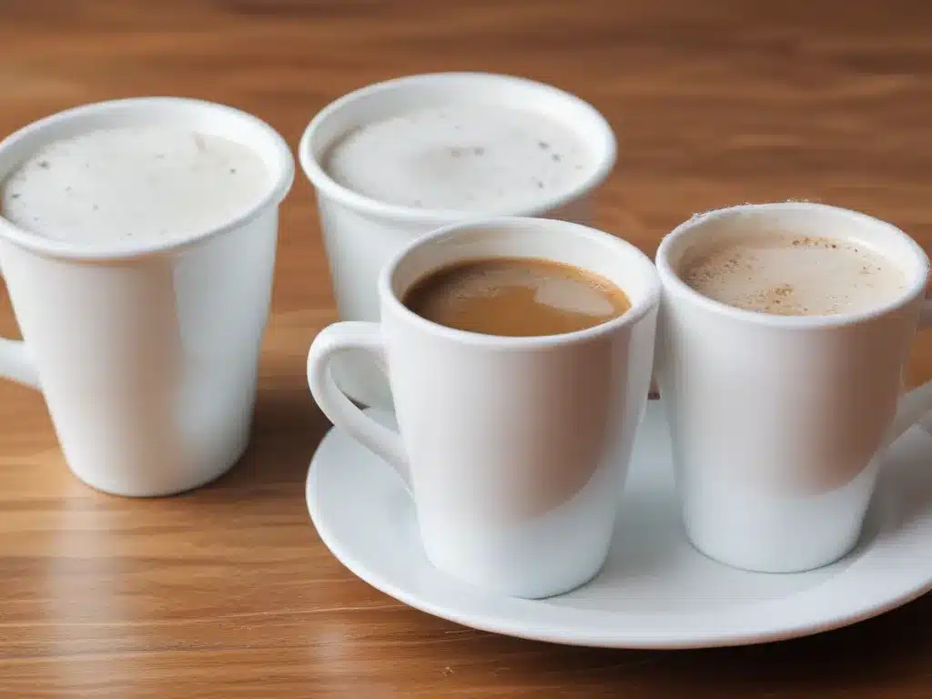 Clean Coffee Cups with Baking Soda and Vinegar