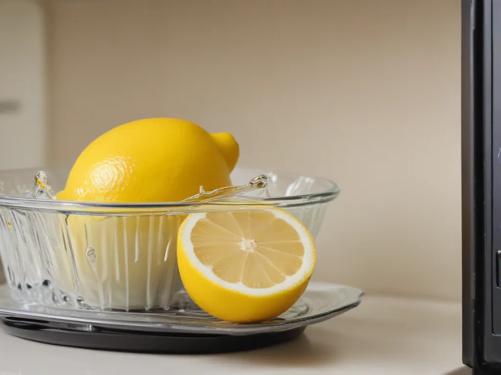 Clean Microwaves with Lemon and Water