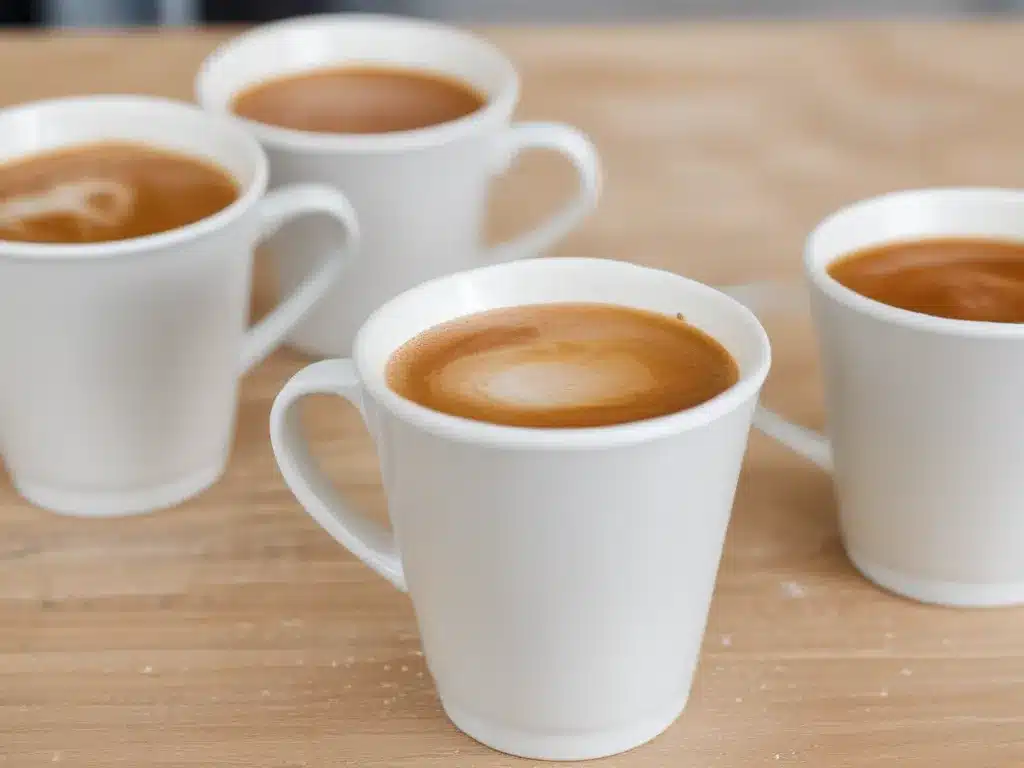 Clean Stained Coffee Cups With Baking Soda