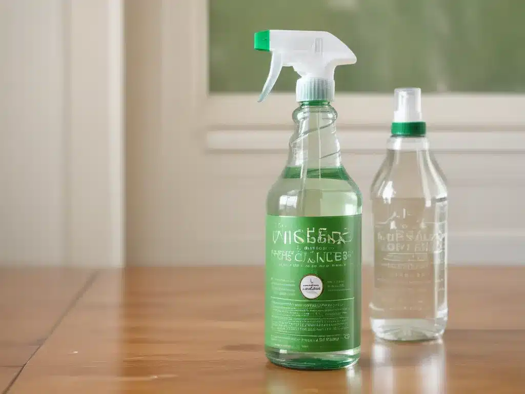 Clean and Green with Vinegar Powered Spray Cleaners