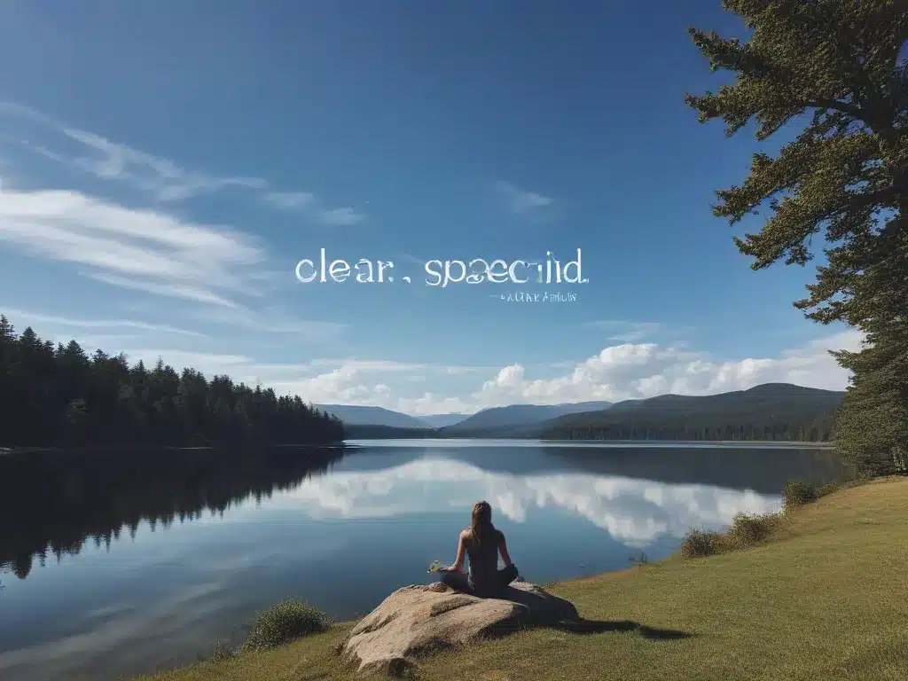 Clear Space, Clear Mind, Clear Air