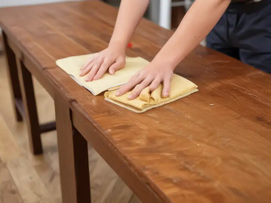 Deep Cleaning Wood Furniture from Top to Bottom