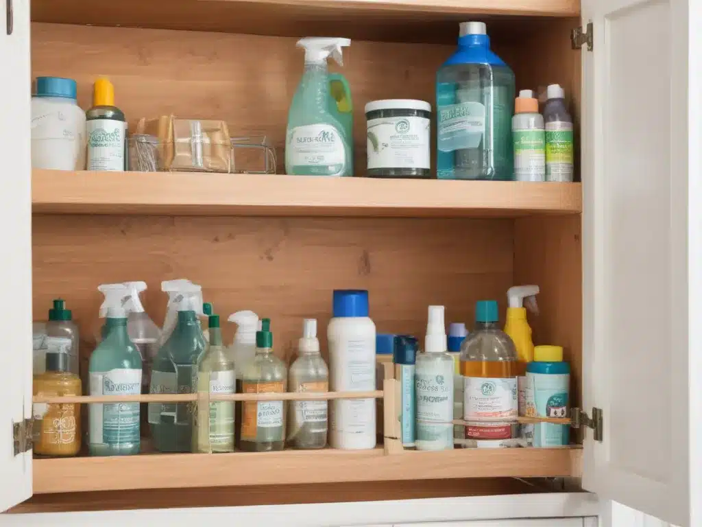 Detoxify Your Cleaning Cabinet