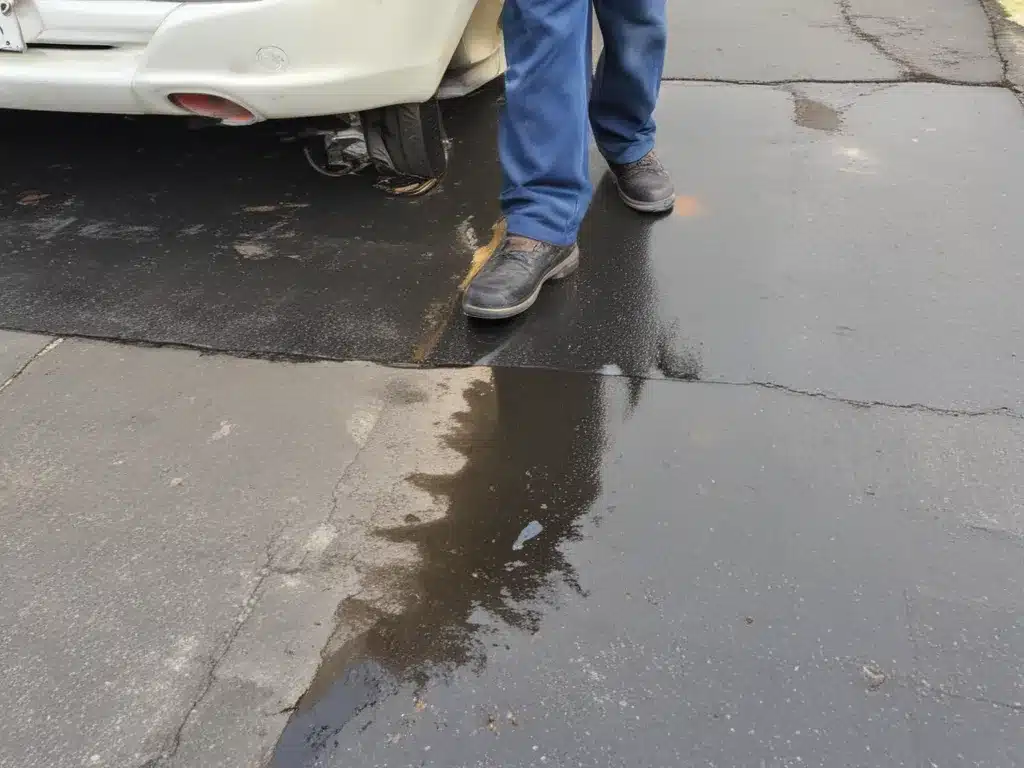 Driveway Oil Leak Cleaning