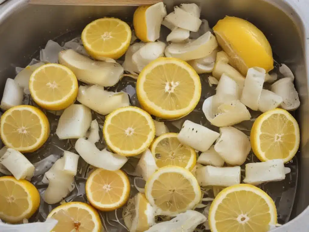 Freshen Garbage Disposal with Lemon Rinds