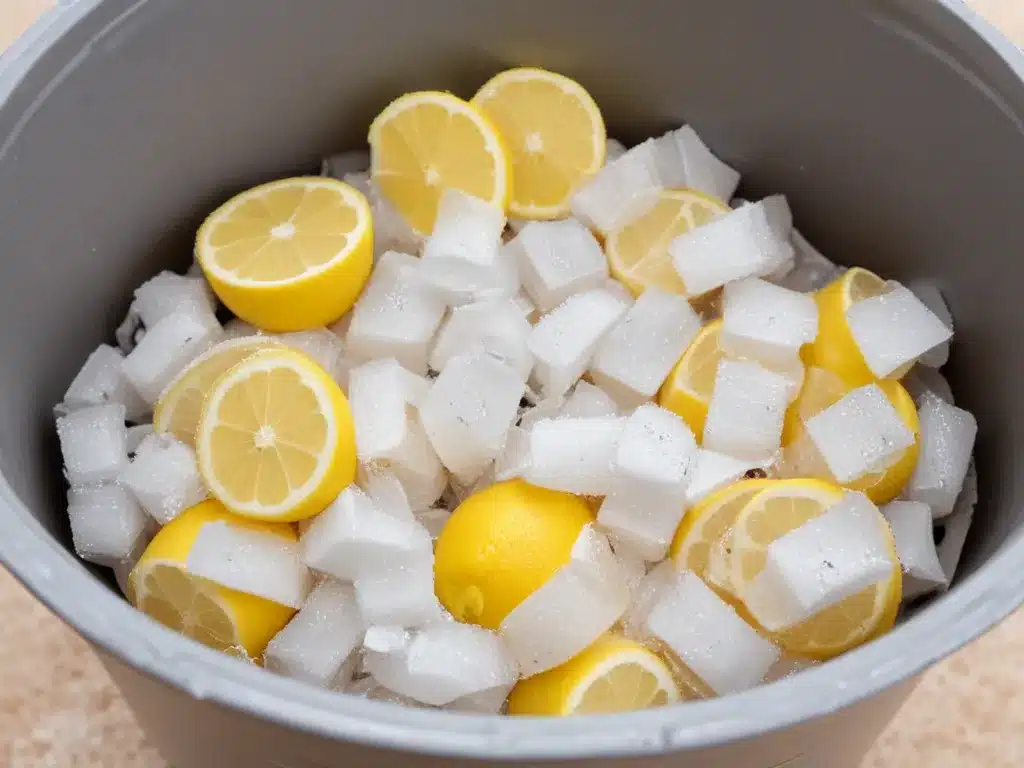 Freshen Trash Cans With Lemon And Baking Soda