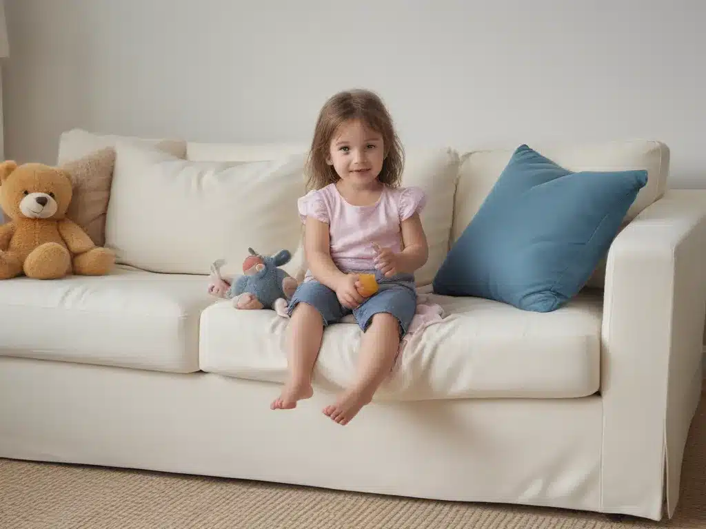 Gently Clean Dingy Fabric Furniture and Toys